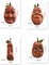 Greentek; 6 Pcs Expressive Pumpkin Lantern Ornaments, Halloween Pumpkin Family Figurines with Lifelike Faces & Glowing Yellow Eyes, Resin Tabletop Decorations for Haunted House, Bar, Party, Home, Indoor & Venue Decor; Category:Pumpkin Decor; Image:3